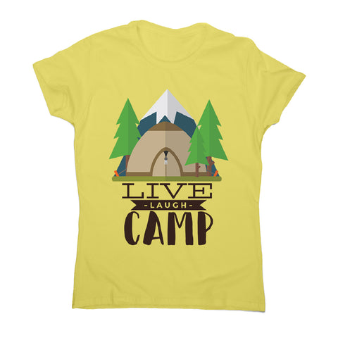 Live laugh camp - women's funny premium t-shirt - Graphic Gear