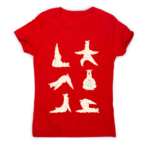 Llama yoga funny cute cartoon women's t-shirt - Graphic Gear