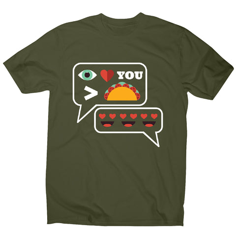 Love you more than tacos - men's funny premium t-shirt - Graphic Gear
