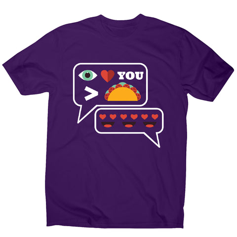 Love you more than tacos - men's funny premium t-shirt - Graphic Gear