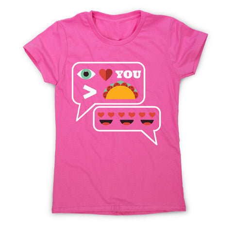 Love you more than tacos - women's funny premium t-shirt - Graphic Gear