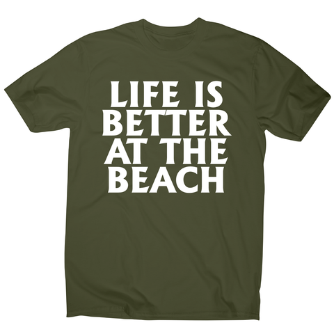 Life is better at the awesome funny travel holiday t-shirt men's - Graphic Gear