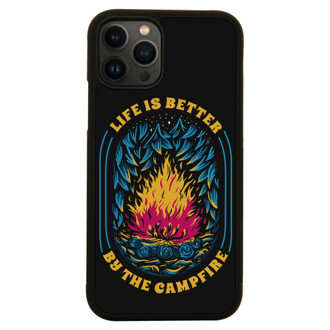 Life is better campfire iPhone case iPhone 13 Pro