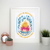 Life is better campfire print poster wall art decor A4 - 21 x 30 cm Portrait