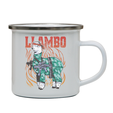 Llambo enamel camping mug White