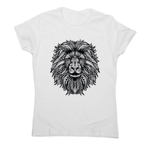 Mandala lion - women's funny illustrations t-shirt - Graphic Gear