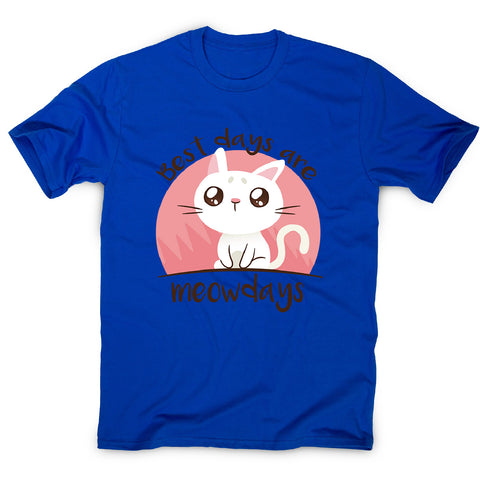 Meowdays cat - men's funny premium t-shirt - Graphic Gear