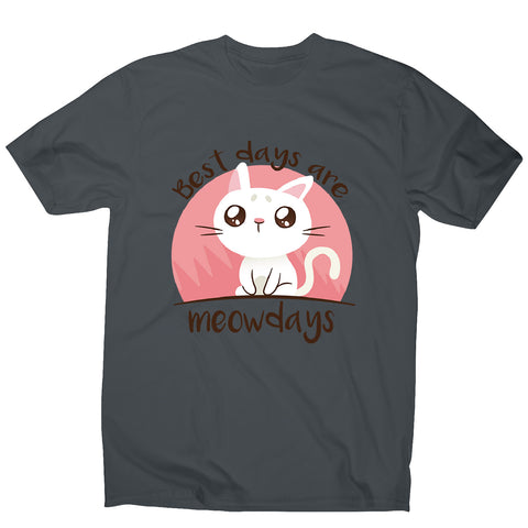 Meowdays cat - men's funny premium t-shirt - Graphic Gear