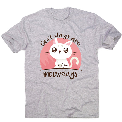 Meowdays cat - men's funny premium t-shirt - Graphic Gear