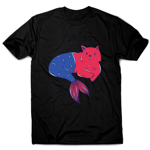 Mermaid cat - men's funny premium t-shirt - Graphic Gear