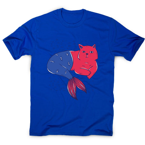 Mermaid cat - men's funny premium t-shirt - Graphic Gear