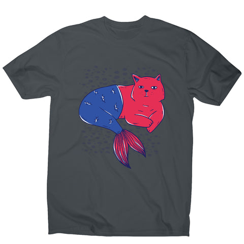 Mermaid cat - men's funny premium t-shirt - Graphic Gear