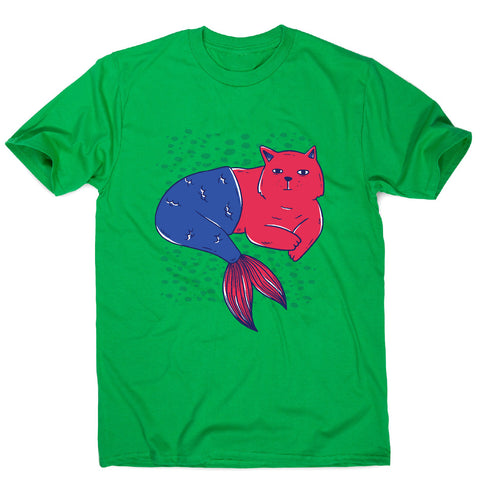 Mermaid cat - men's funny premium t-shirt - Graphic Gear