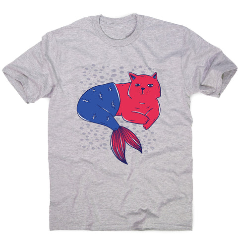Mermaid cat - men's funny premium t-shirt - Graphic Gear