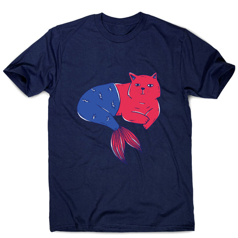 Mermaid cat - men's funny premium t-shirt - Graphic Gear