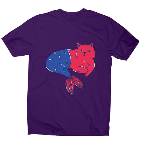 Mermaid cat - men's funny premium t-shirt - Graphic Gear