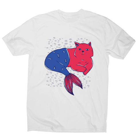 Mermaid cat - men's funny premium t-shirt - Graphic Gear