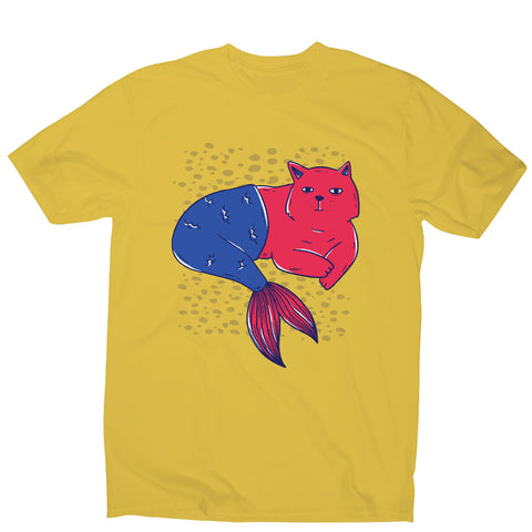 Mermaid cat - men's funny premium t-shirt - Graphic Gear