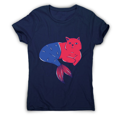 Mermaid cat - women's funny premium t-shirt - Graphic Gear