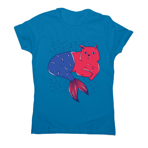 Mermaid cat - women's funny premium t-shirt - Graphic Gear
