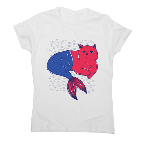 Mermaid cat - women's funny premium t-shirt - Graphic Gear
