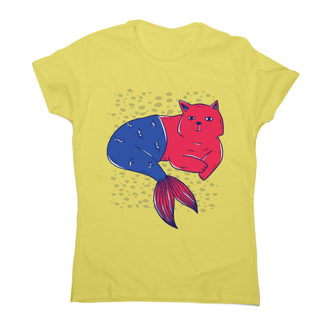 Mermaid cat - women's funny premium t-shirt - Graphic Gear