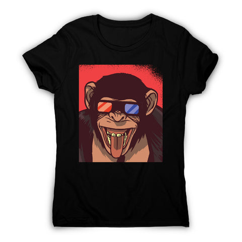 Monkey 3d glasses - women's funny premium t-shirt - Graphic Gear