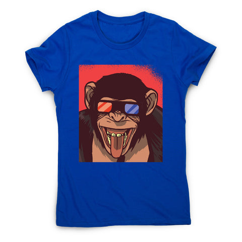 Monkey 3d glasses - women's funny premium t-shirt - Graphic Gear