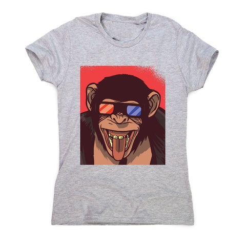 Monkey 3d glasses - women's funny premium t-shirt - Graphic Gear