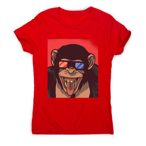 Monkey 3d glasses - women's funny premium t-shirt - Graphic Gear