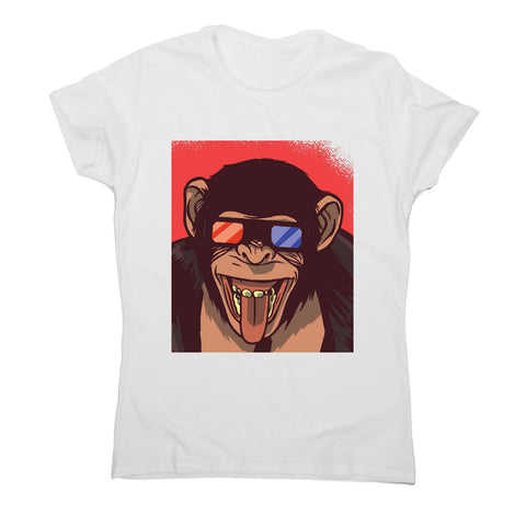 Monkey 3d glasses - women's funny premium t-shirt - Graphic Gear