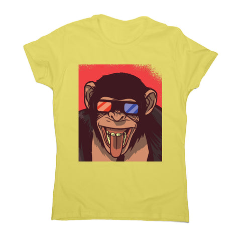 Monkey 3d glasses - women's funny premium t-shirt - Graphic Gear