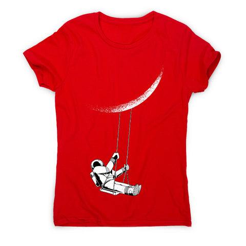 Moon astronaut - women's funny premium t-shirt - Graphic Gear