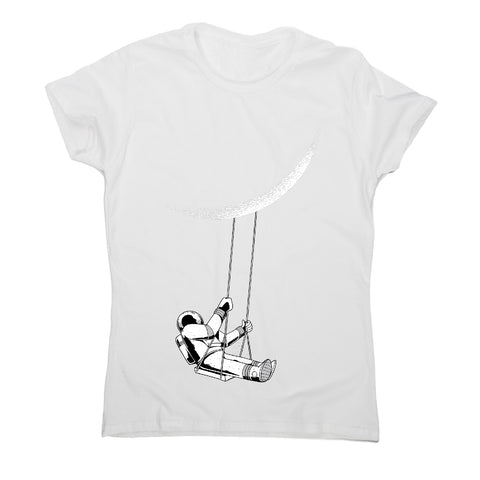 Moon astronaut - women's funny premium t-shirt - Graphic Gear