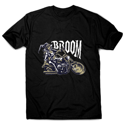 Motorbike witch - men's funny premium t-shirt - Graphic Gear
