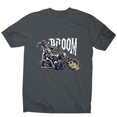 Motorbike witch - men's funny premium t-shirt - Graphic Gear