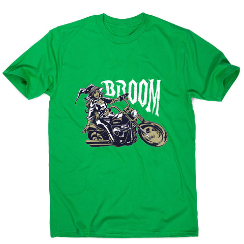 Motorbike witch - men's funny premium t-shirt - Graphic Gear