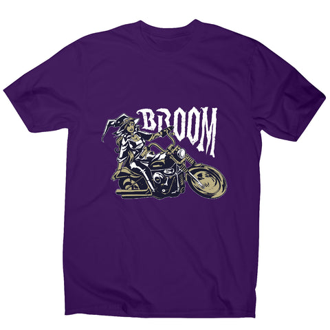 Motorbike witch - men's funny premium t-shirt - Graphic Gear