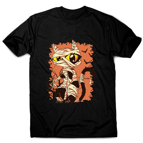 Mummy cat funny halloween cartoon men's t-shirt - Graphic Gear