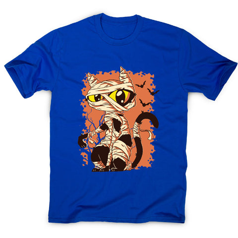 Mummy cat funny halloween cartoon men's t-shirt - Graphic Gear