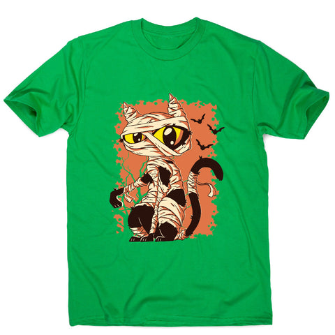 Mummy cat funny halloween cartoon men's t-shirt - Graphic Gear