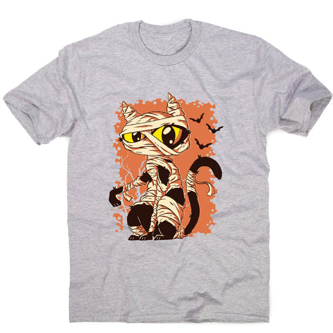 Mummy cat funny halloween cartoon men's t-shirt - Graphic Gear