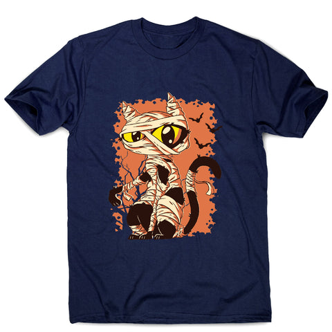 Mummy cat funny halloween cartoon men's t-shirt - Graphic Gear