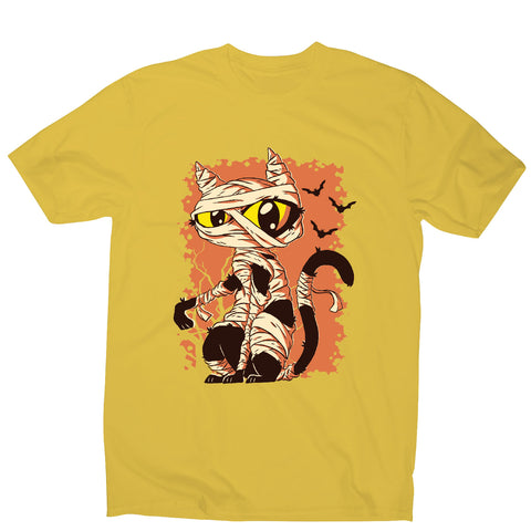 Mummy cat funny halloween cartoon men's t-shirt - Graphic Gear
