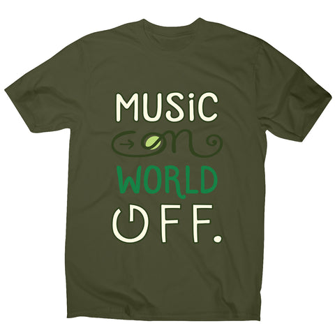 Music on - men's music festival t-shirt - Graphic Gear