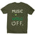 Music on - men's music festival t-shirt - Graphic Gear