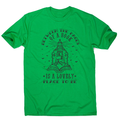 Magical book reading men's t-shirt Green