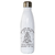 Magical book reading water bottle stainless steel reusable White