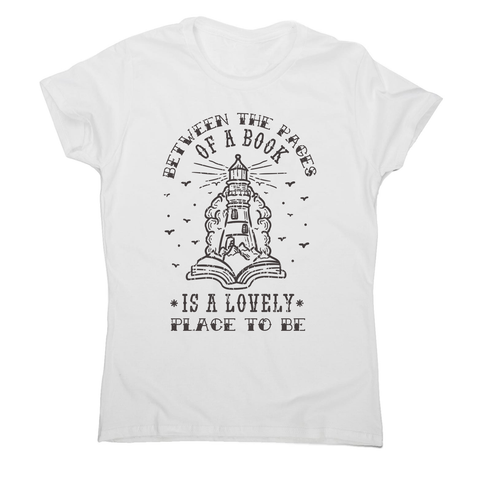 Magical book reading women's t-shirt White