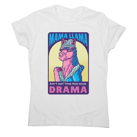 Mama llama women's t-shirt White